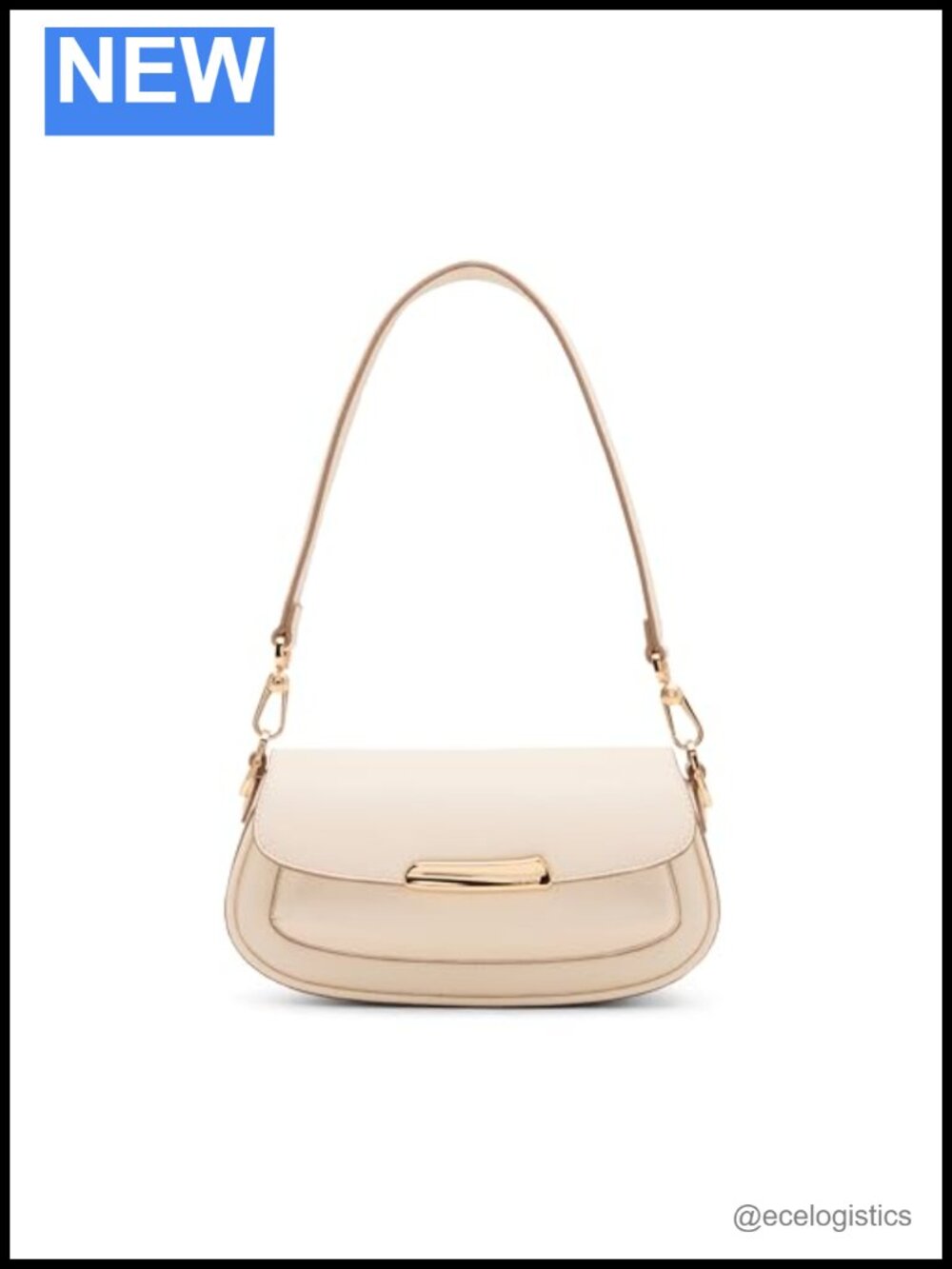 Sculpted Plaque East West Small Shoulder Bag Satchel